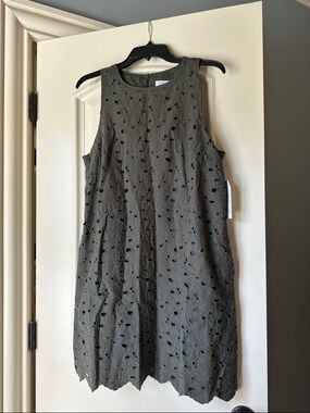 NWT Time and Tru Eyelet Sleeveless Mini Shift Dress